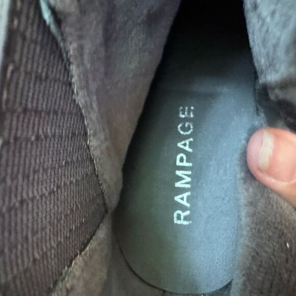 Rampage Women's Grey Suede Heeled Ankle Wedge Boots - Size 8 - Picture 10 of 10